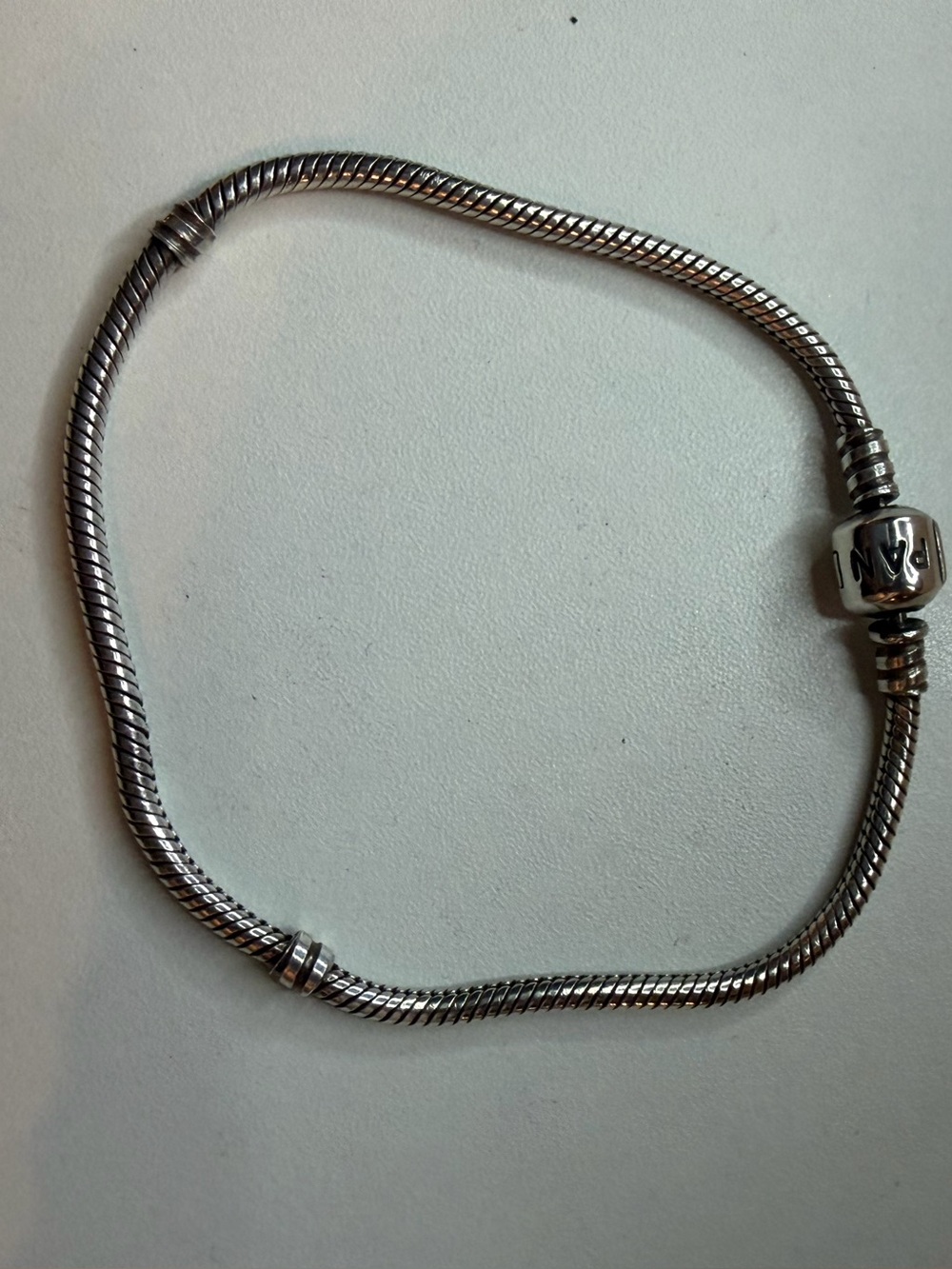 Sterling Silver Snake Pandora Charm bracelet